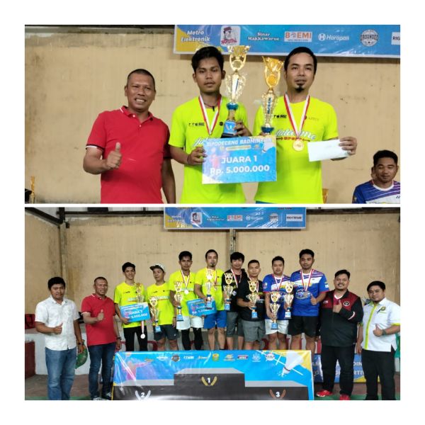 ARM Resmi Tutup Sipodeceng Badminton Competition 2022