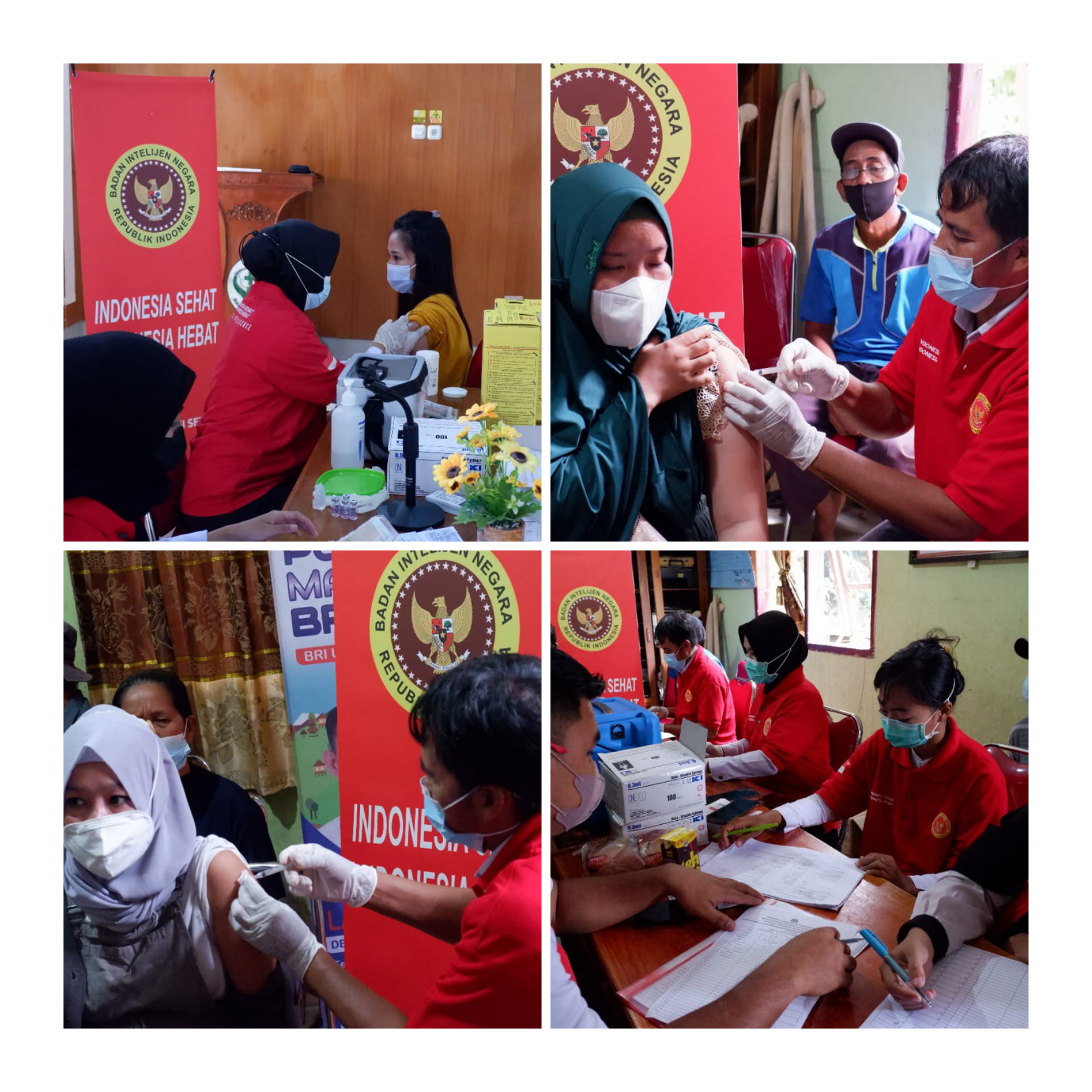 Bersama Pemkab Sidrap, BIN Daerah Sulsel Gencarkan Vaksin Covid 19